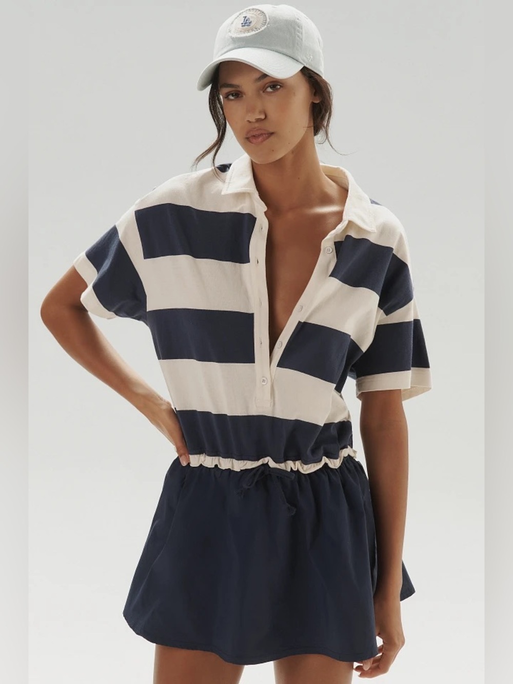 Anthropologie Daily Practice Ember T-Shirt Twofer Mini Dress | XS